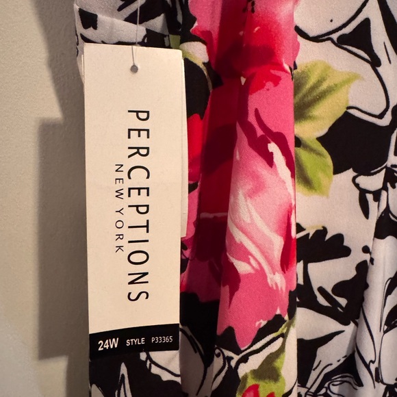 Flowery sleeveless dress with pockets - Picture 5 of 7